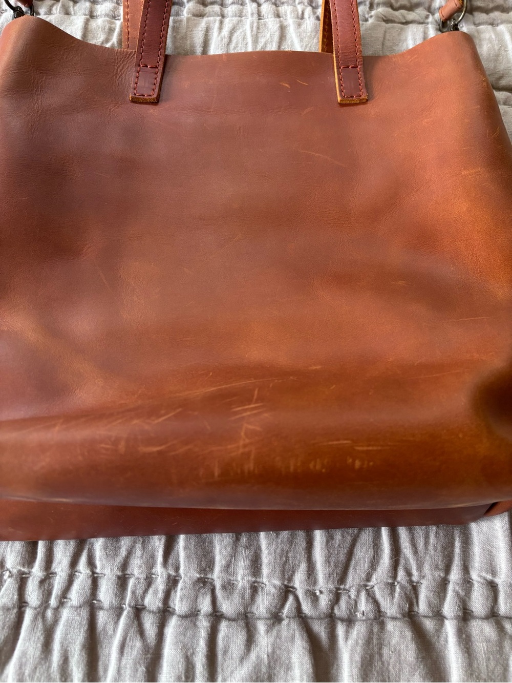 Portland Leather Good Crossbody Tote - Picture 5 of 13